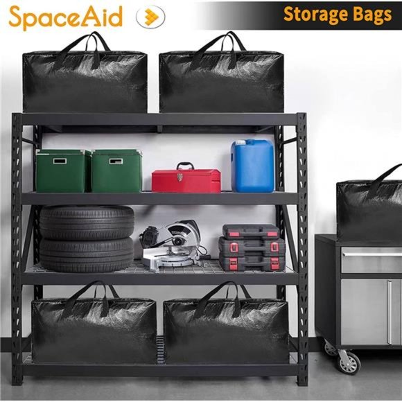 Heavy Duty Moving Bags,Extra Large Storage Totes W/Backpack Straps Strong Handle - Picture 2 of 6